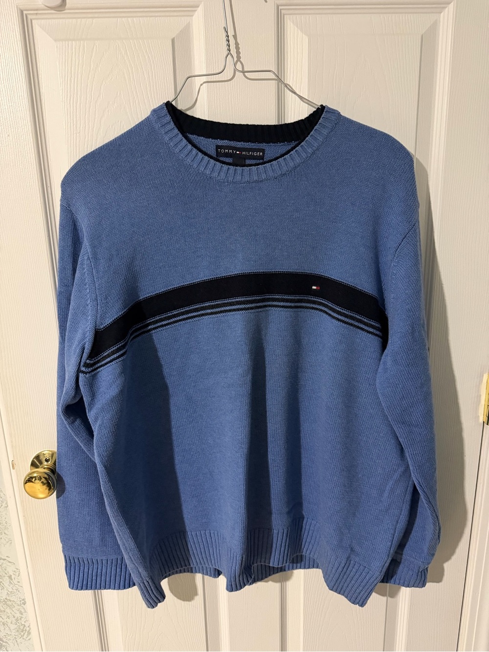 Tommy Hilfiger Men's Blue Crewneck Sweater